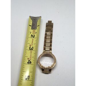 Fossil Stainless Steel Parts Links Band 14mm Case W/ Crystal Silver/Gold V882